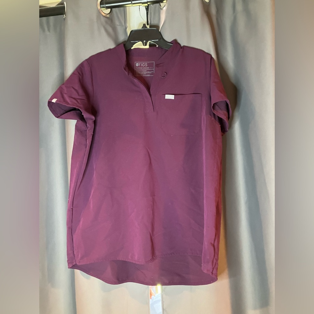 Figs Kitale Maternity Scrub Plum Size L